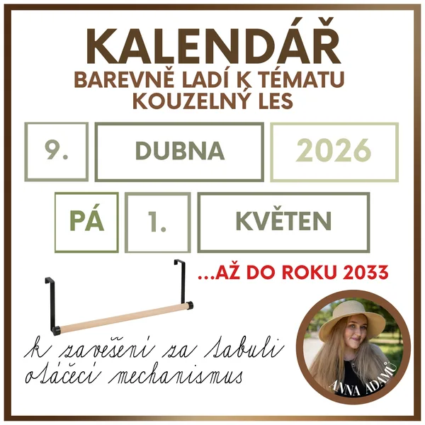 Kalendář do třídy - kouzelný les  1