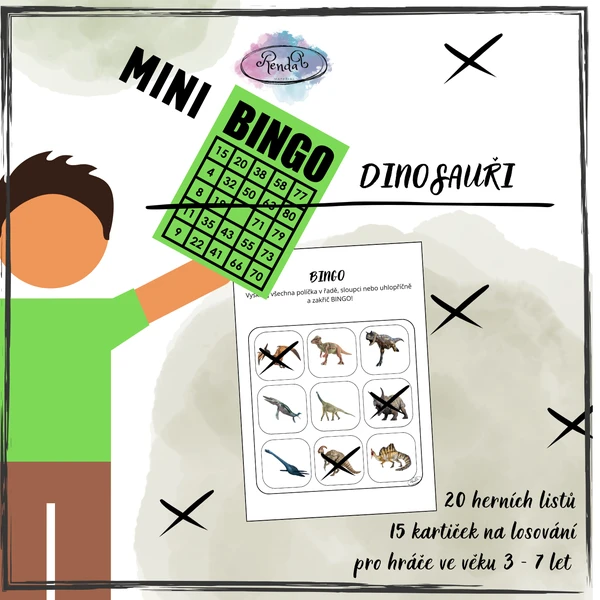 mini Bingo - Dinosauři 1