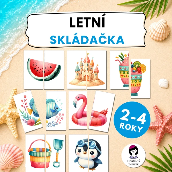 Letní skládačka | Puzzle | Léto | Prázdniny 1
