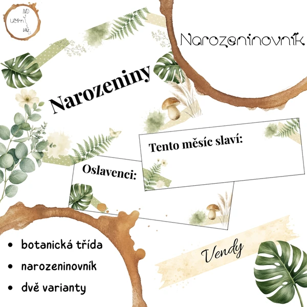 Botanická třída - narozeninovník 1