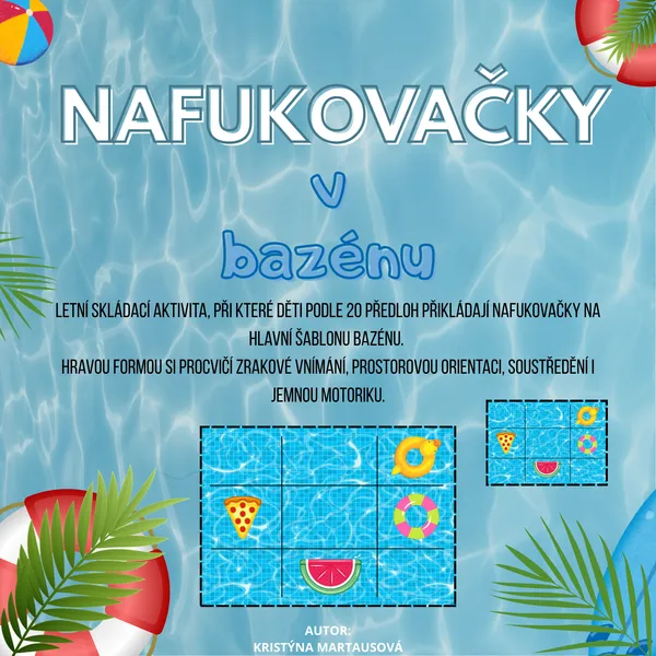 Nafukovačky v bazénu – Skládání podle předlohy 🏖️💦 1