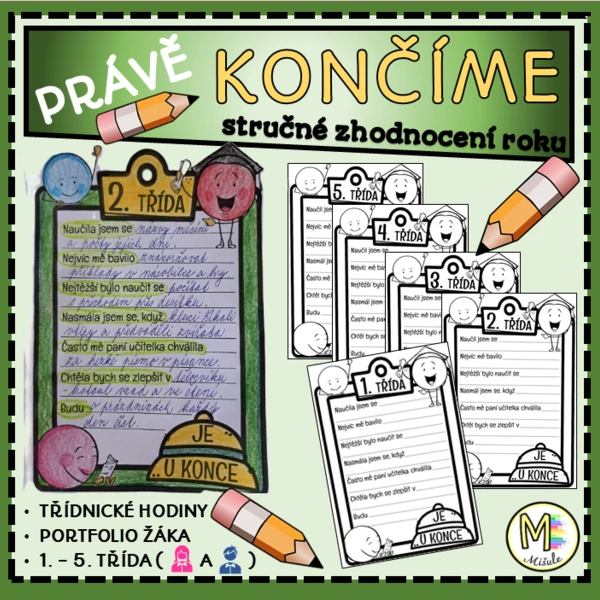 PRÁVĚ KONČÍME - aneb školní rok je u konce - s veselými kuličkami 1