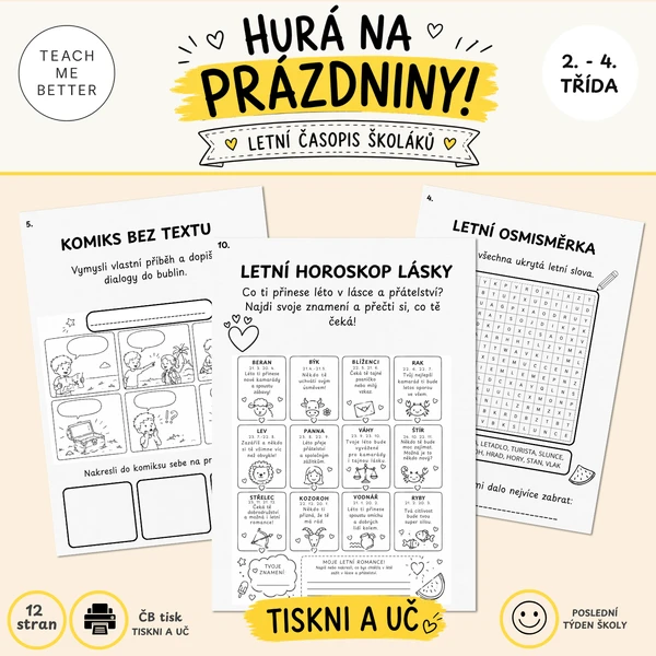 Hurá na prázdniny - letní časopis plný aktivit 1