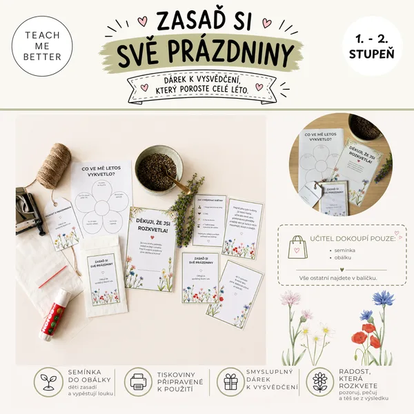 Dárek k vysvědčení - zasaď si své prázdniny 1