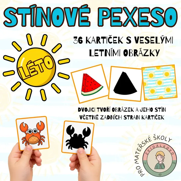 Léto - stínové pexeso 1