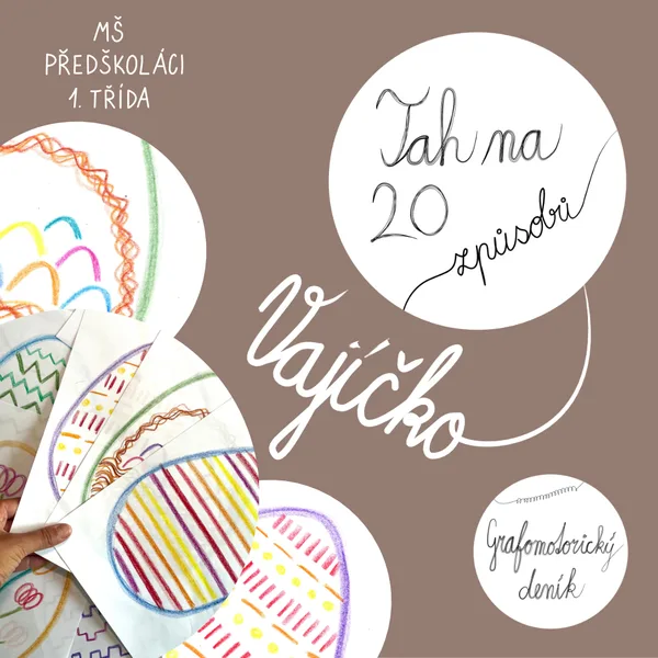 VAJÍČKO na 20 způsobů – Kresby s grafomotorickými prvky 1