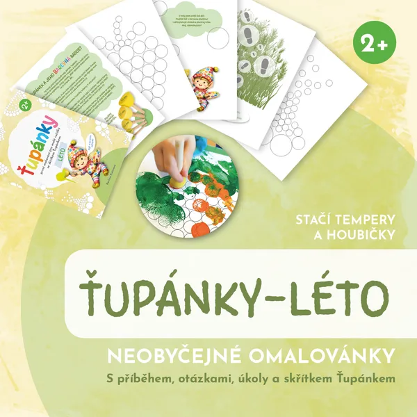 Ťupánky - omalovánky s příběhem a úkoly, 2+ 1