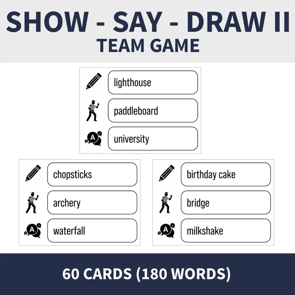 SHOW, SAY, DRAW II (týmová hra) 1