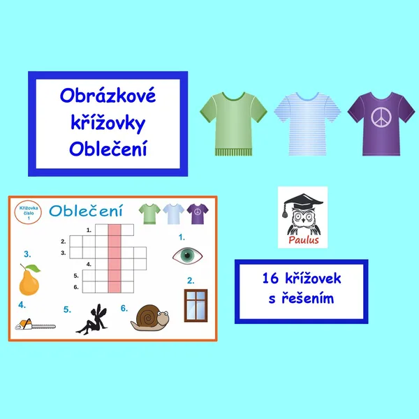Obrázkové křížovky Oblečení  1