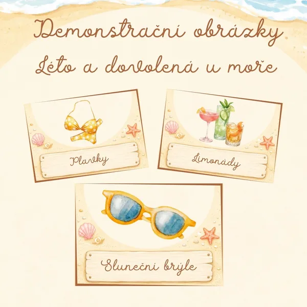 Léto a dovolená u moře - Demonstrační obrázky 1