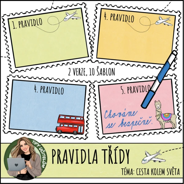 Třídní pravidla - téma cestování 1
