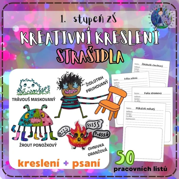 Kreativní kreslení - STRAŠIDLA 1