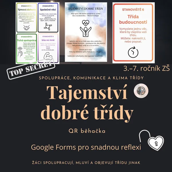 Tajemství dobré třídy – QR běhačka 1