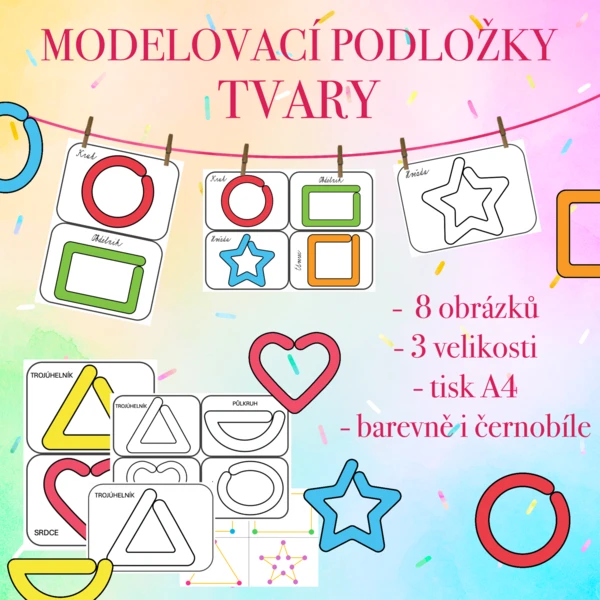 Modelovací podložky - Tvary 1