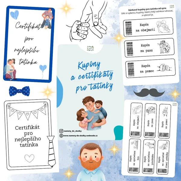 Kupóny a certifikáty pro tatínky 1