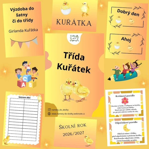 Výzdoba třídy Kuřátek 1