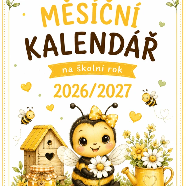 Kalendář na školní rok 2026/2027 "Včeličky" 1