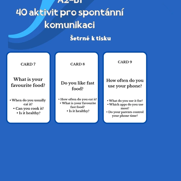 Speaking cards for teenagers 1
