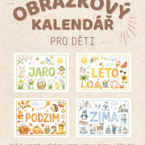 Obrázkový kalendář pro děti 1