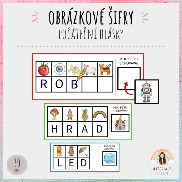 🔎Obrázkové šifry, počáteční hlásky🔍 1
