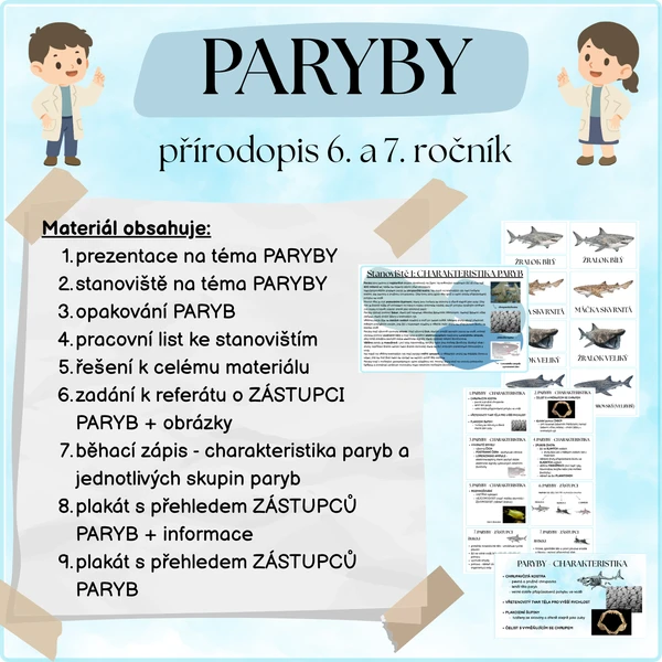 Paryby - sestavte si svou vyučovací hodinu 1