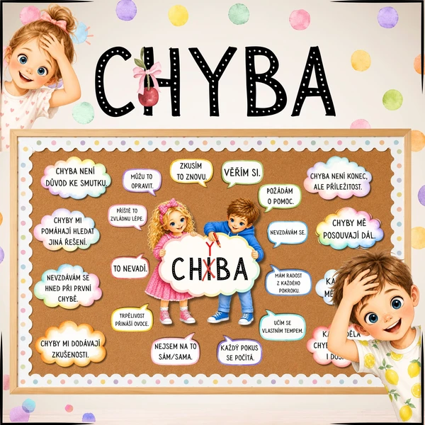 CHYBA – motivační výzdoba do MŠ 1