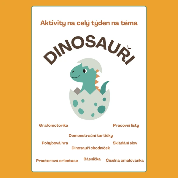 Dinosauři - aktivity pro děti na celý týden 1