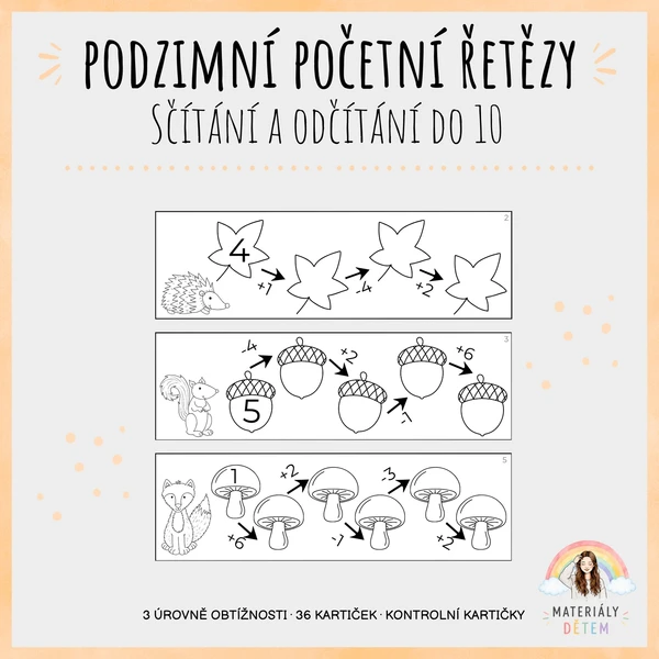 🍂Podzimní početní řetězy🍂 1