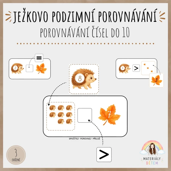 🦔Ježkovo podzimní porovnávání🦔 1
