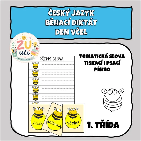 Běhací diktát - Den včel 1