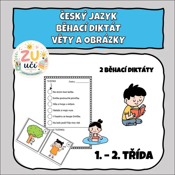Běhací diktát s tajenkou 1