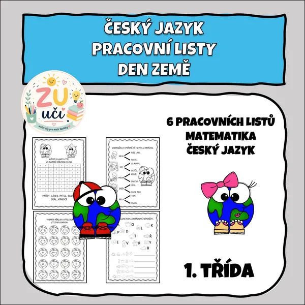 Pracovní listy pro prvňáčky - Den Země 1