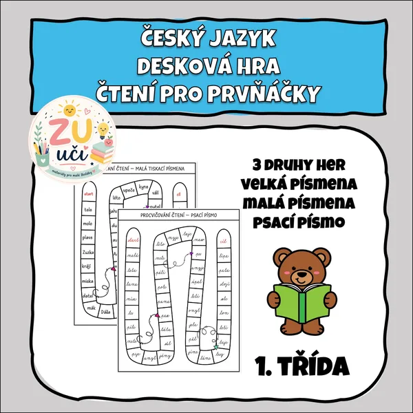 Desková hra - Čtení pro prvňáčky 1