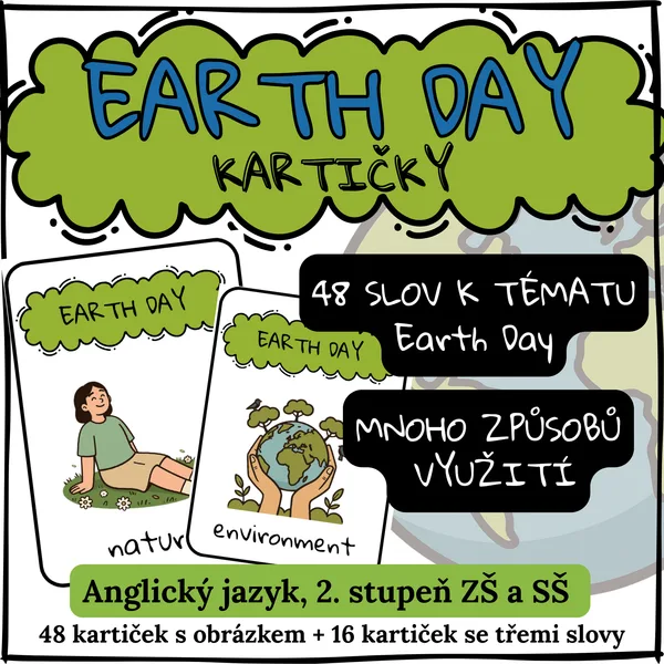 EARTH DAY - Speaking Cards (kartičky k procvičení slovní zásoby, 2. stupeň ZŠ) 1