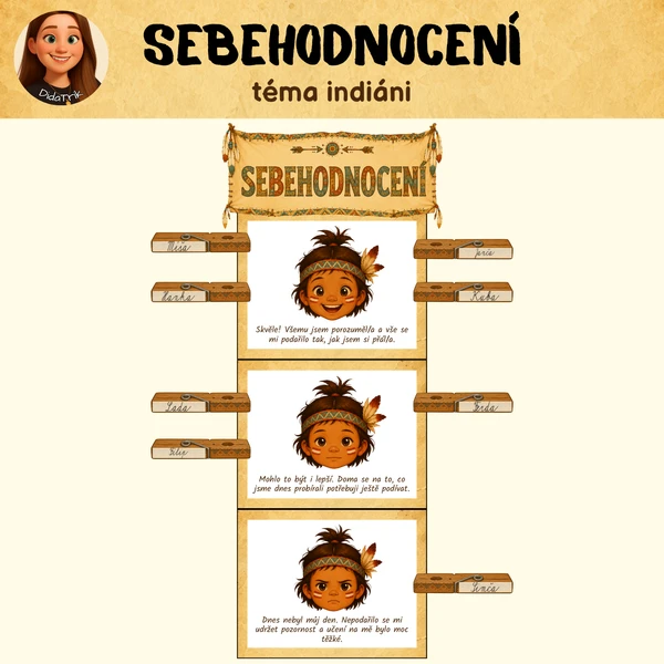 Sebehodnocení - téma indiáni 1