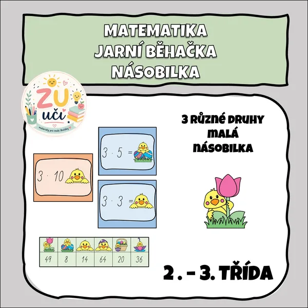 Jarní běhací násobilka, 3 verze 1