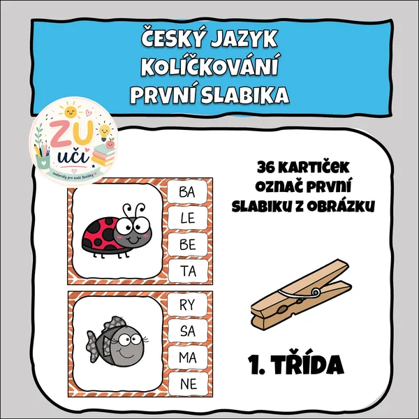 Kolíčkování - První slabika 1