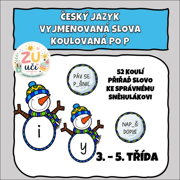 Koulovaná - Vyjmenovaná slova po P 1