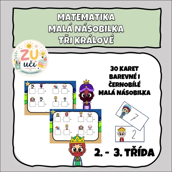 Malá násobilka - TŘI KRÁLOVÉ 1