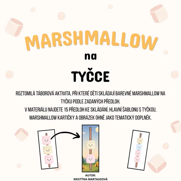 🔥 Marshmallow na tyčce – skládání podle předlohy 🔥 1