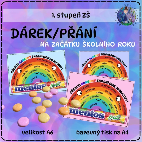 Dárek/přání na začátku školního roku 1