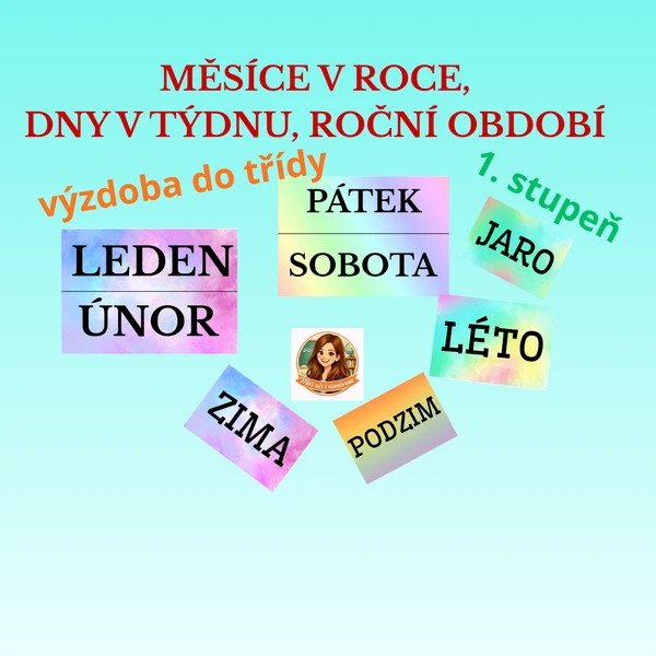 Měsíce v roce, dny v týdnu, roční období 1