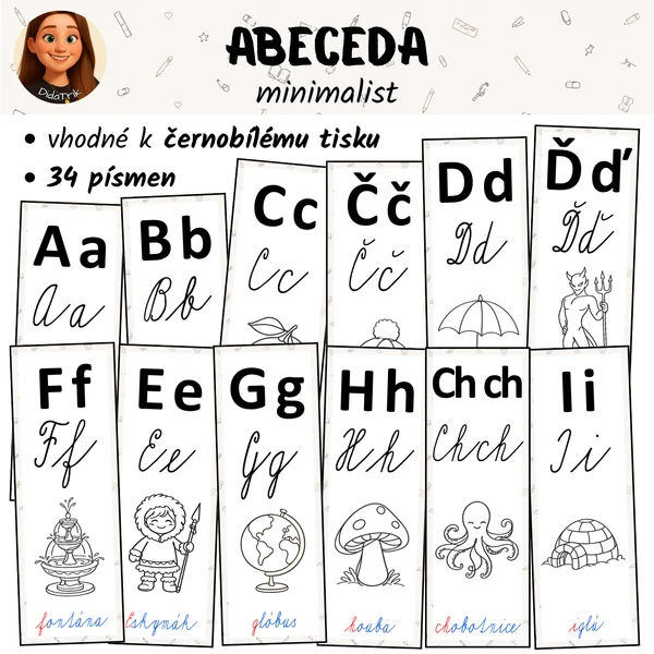 Abeceda - minimalist 1