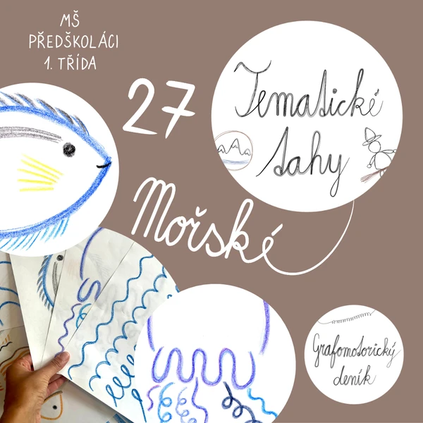 MOŘSKÉ – Kresby s grafomotorickými prvky 1