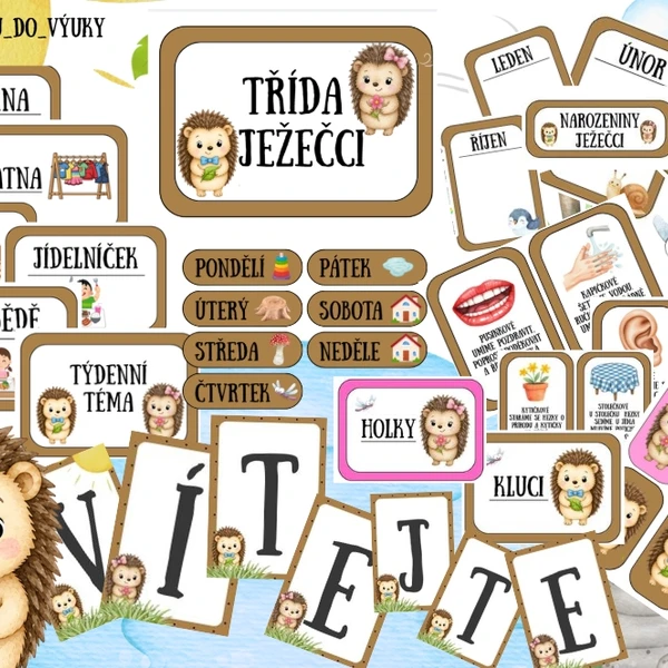 🦔JEŽEČCI - výzdoba tříd🦔 1