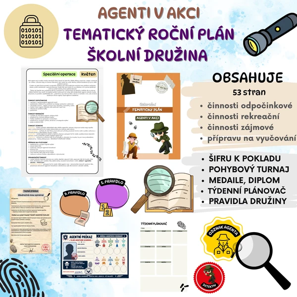 AGENTI V AKCI celoroční tematický plán - ŠKOLNÍ DRUŽINA 1