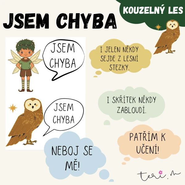 JSEM CHYBA - téma KOUZELNÝ LES 1