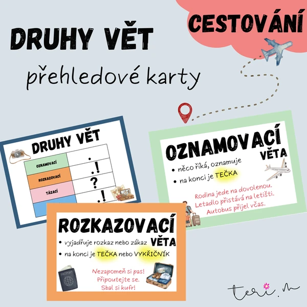 DRUHY VĚT - téma CESTOVÁNÍ 1