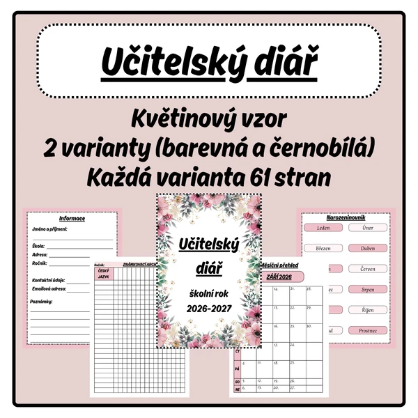 UČITELSKÝ DIÁŘ 2026/2027 1