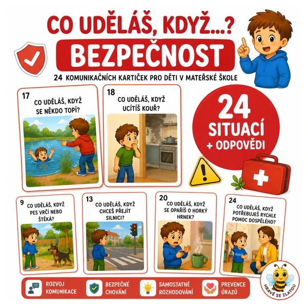 Co uděláš, když…? – Bezpečnost | 24 komunikačních kartiček 1